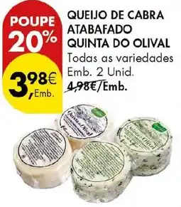 Pingo Doce Queijo de cabra atabafado quinta do olival promoção