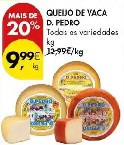 Pingo Doce Queijo de vaca d. pedro promoção
