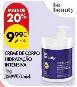 Pingo Doce be beauty creme de corpo hidratação intensiva promoção