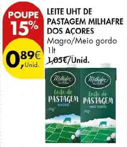 Pingo Doce Leite de pastagem milhafre promoção
