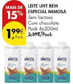 Pingo Doce Leite uht bem especial mimosa promoção