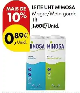Pingo Doce Leite uht mimosa promoção