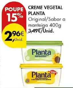 Pingo Doce Creme vegetal planta promoção