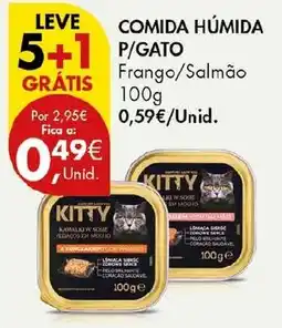 Pingo Doce Kitty comida húmida frango/salmão promoção