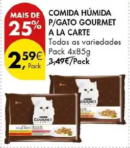 Pingo Doce comida húmida p/gato gourmet a la carte promoção
