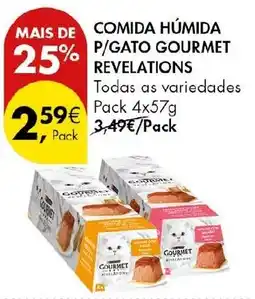 Pingo Doce comida húmida p/gato gourmet revelations promoção