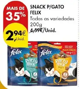 Pingo Doce Snack p/gato felix promoção