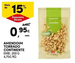 Continente amendoim torrado continente promoção