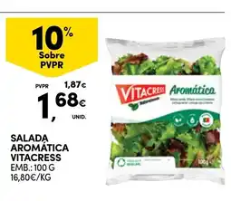 Continente salada aromática vitacress promoção