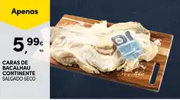 Continente Caras de bacalhau continente salgado seco promoção