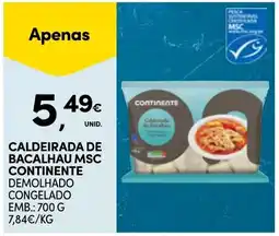 Continente Caldeirada de bacalhau msc continente promoção