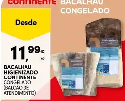 Continente bacalhau higienizado continente congelado promoção