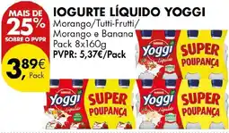 Pingo Doce Iogurte líquido yoggi promoção