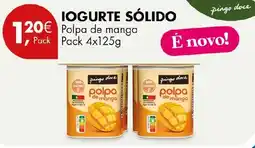 Pingo Doce Iogurte sólido pingo doce polpa de manga promoção