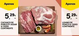 Continente Cachão de porco p/assar s/osso continente promoção