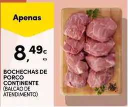 Continente Bochechas de porco continente promoção