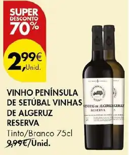 Pingo Doce Vinho península de setúbal vinhas de algeruz reserva promoção