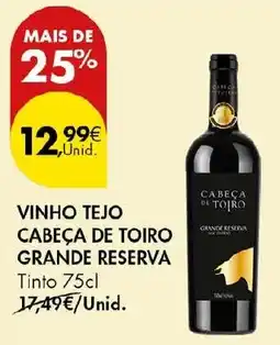 Pingo Doce vinho tejo cabeça de toiro grande reserva promoção