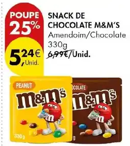 Pingo Doce Snack de chocolate m&m's promoção