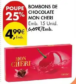 Pingo Doce bombons de chocolate mon cheri promoção