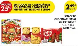 Pingo Doce snack de chocolate natal kik kat nestlé promoção