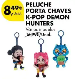 Pingo Doce peluche porta chaves k-pop demon hunters promoção