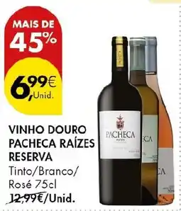 Pingo Doce Vinho douro pacheca raízes reserva promoção
