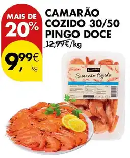 Pingo Doce Camarão cozido pingo doce promoção