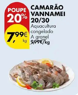 Pingo Doce Vannamei camarão 20/30 promoção