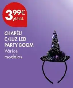 Pingo Doce Chapéu c/luz led party boom promoção