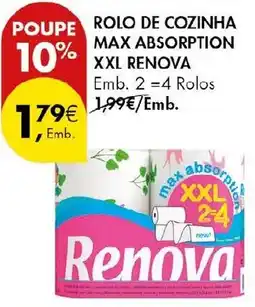 Pingo Doce rolo de cozinha max absorption xxl renova promoção