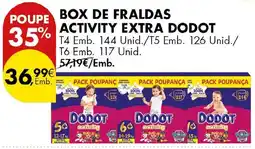 Pingo Doce Box de fraldas activity extra dodot promoção