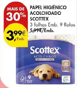 Pingo Doce Papel higiénico acolchoado scottex promoção