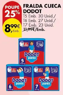 Pingo Doce Fralda cueca dodot promoção