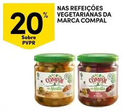 Continente Nas refeições vegetarianas da marca compal promoção