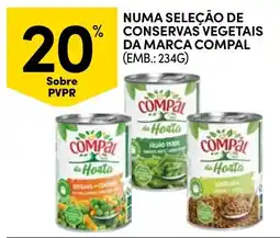 Continente Numa seleção de conservas vegetais da marca compal promoção