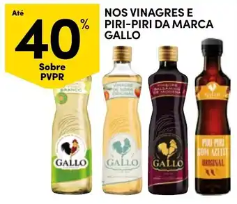 Nos vinagres e piri-piri da marca gallo