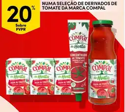Continente Numa seleção de derivados de tomate da marca compal promoção