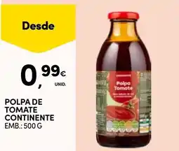 Continente Polpa de tomate continente promoção