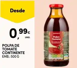 Continente Polpa de tomate continente promoção