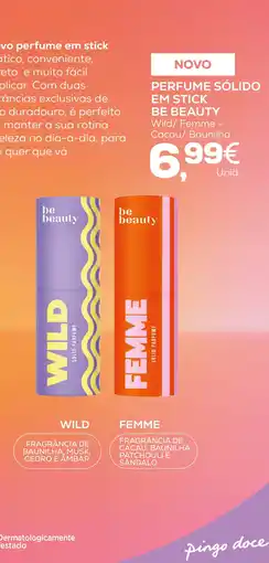Pingo Doce Perfume sólido em stick be beauty promoção
