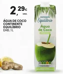 Continente Água de coco continente equilíbrio promoção
