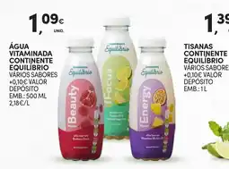 Continente Água vitaminada continente equilíbrio vários sabores promoção