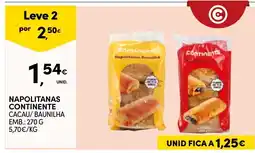 Continente Napolitanas continente promoção