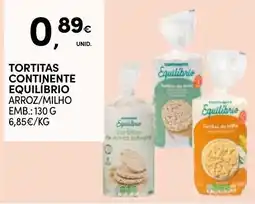 Continente Tortitas continente equilíbrio promoção