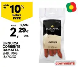 Continente linguiça corrente damatta promoção