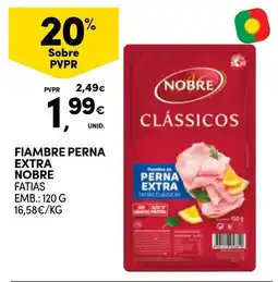 Continente Fiambre perna extra nobre promoção