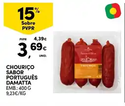 Continente Chouriço sabor português damatta promoção
