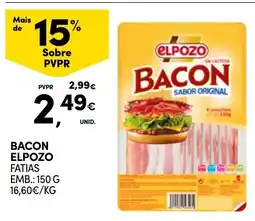 Continente Bacon elpozo fatias promoção
