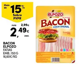 Continente Bacon elpozo promoção